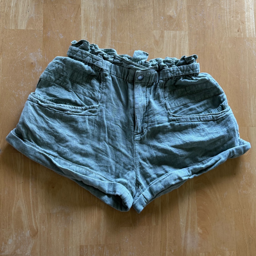 Free People Olive Shorts
